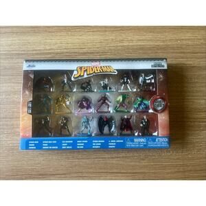 Marvel Spider-Man: 18 Nano Die Cast Metal Figs Collection (Jada), Series 9 New